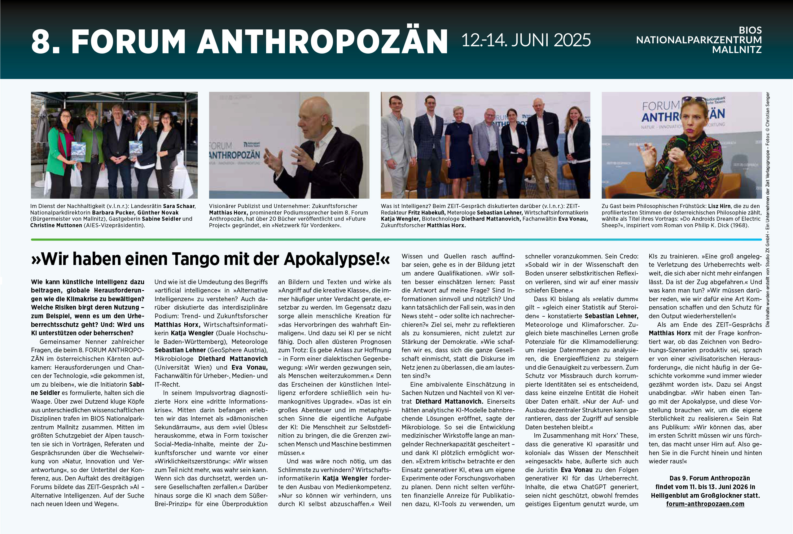 Advertorial 2025- 8tes Forum-Anthropozän